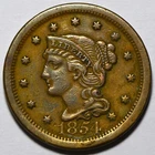 1854 Braided Hair Large Cent — photo from another recent sale