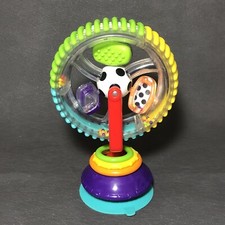 Sassy Wonder Wheel Activity Center For Babies 6-24 Months 7" T Suction Bottom