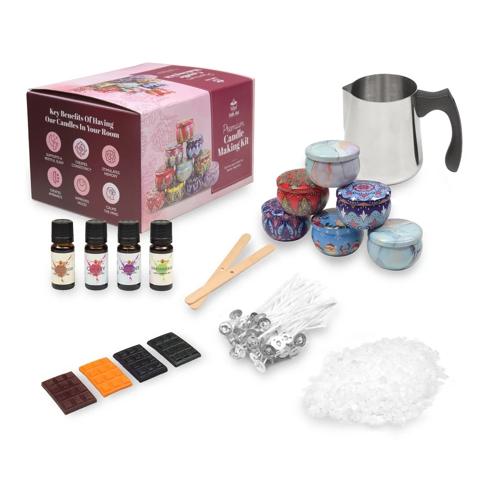 【🎁 Premium Candle Making Kit】Candle Dyes,Fragrance Oil,Candle Tins &  Gift Set - Image 2 of 4