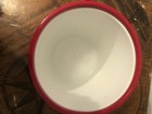 Vintage MCM RED Ice Bucket & Clear Lucite Lid Handle USA Entertain — photo 7