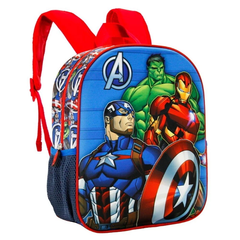 MARKENLOS Marvel Avengers 3D Kindergartenrucksack Kindertasche Backpack Kinderrucksack