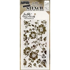 Tim Holtz Layering Stencil ~ FLORAL ~ THS077 ~ Stampers Anonymous