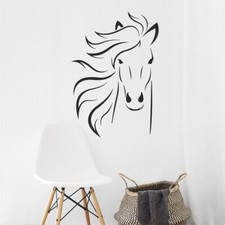 Wandtattoo Wandaufkleber Pferd Pferdekopf - W136