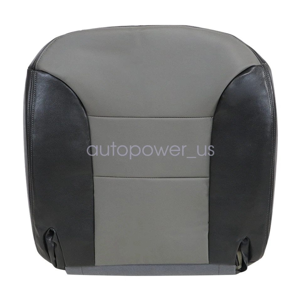 Nuevo para Chevrolet Tahoe 1999 2000 parte inferior del conductor cubierta de asiento de cuero 2 tonos gris Foto 3 de 4