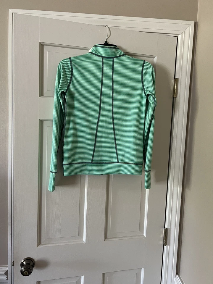 Jaqueta de corrida verde Z by Zella menina manga longa tamanho XL 14-16 desgaste atlético para pista - Imagem 3 de 4