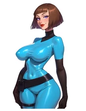 1522 Maddie Fenton Sticker, Waterproof, Laminated, Waifu, Curvy, Busty, Sexy