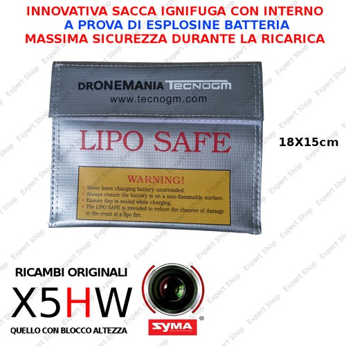 Ricambi DRONE SYMA X5HW WIFI FPV eliche batterie caricatore usb camera motori - Imagen 24 de 24