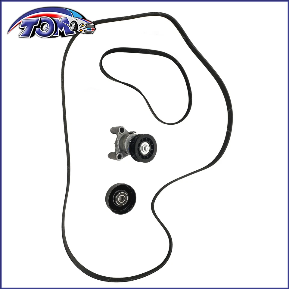 Kit de polea tensora de correa Serpentine para Chevrolet Silverado 1500 2009-2013 Foto 4 de 4