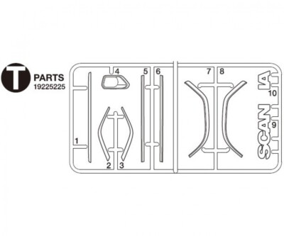 Pièce Intérieure Pour Camion Scania S770 Tamiya 56368 - Référence 319115549 - Neuf