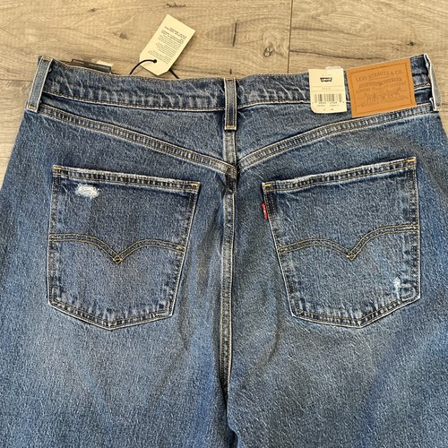 Levi's 70's High Flare Leg Jeans Medium Wash Distressed Denim 34 x 32 - Picture 14 of 14