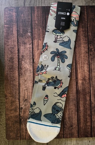 Calze Stance Seymour Crew Con Motivo Tropicale Floreale | Calzini Uomo Donna Altezza Media | Cotone Traspirante E Ammortizzazione Mirata | Supporto Arco Plantare Per Comfort Tutto Il Giorno