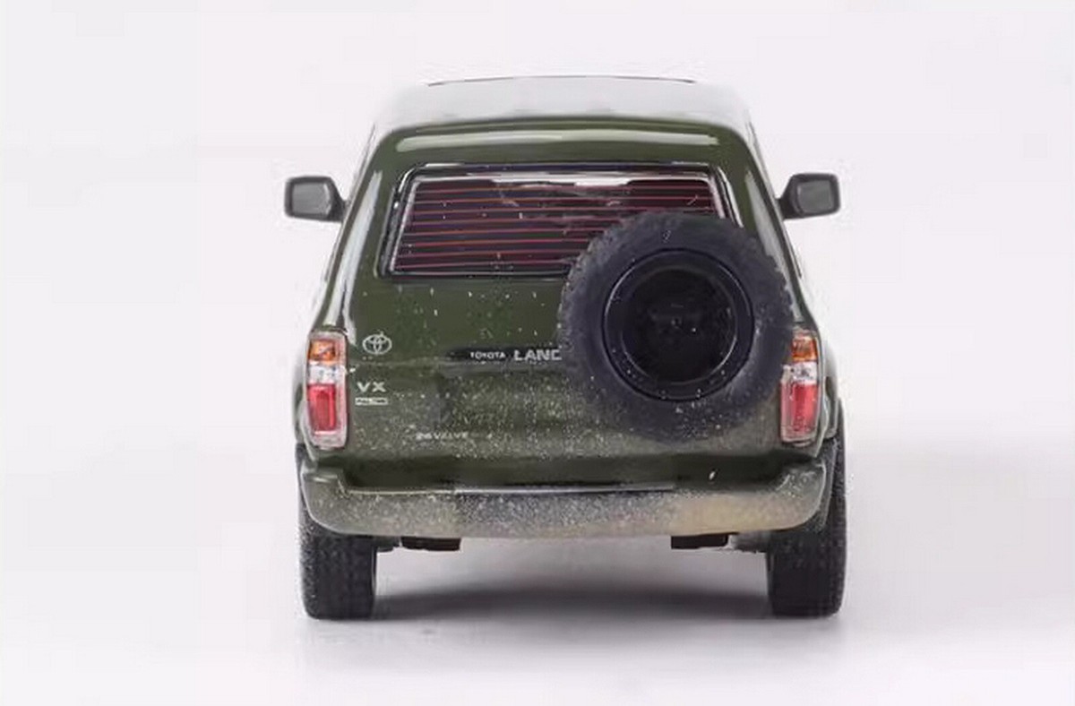 MASDI 1/64 Scale Toyota Land Cruiser LC80 1994 Green Diecast