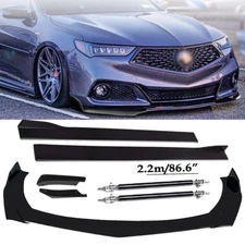 Front Bumper Lip Spoiler Splitter Car Body Rear FITS ACURA TLX SEDAN 15-21