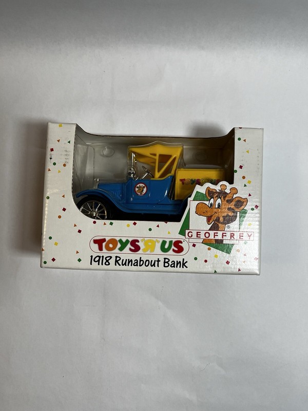 Geoffrey Toys R Us 1918 Runabout Die Cast Bank ERTL 1993 BRAND NEW