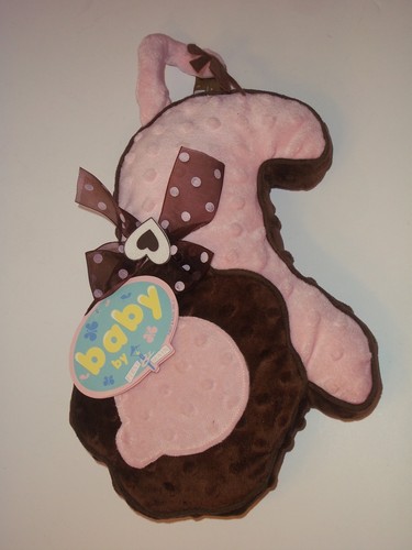 First & Main Baby Plush Pink & Brown LION Silhouette Pillow Stuffed Toy - 第 2/3 張圖片