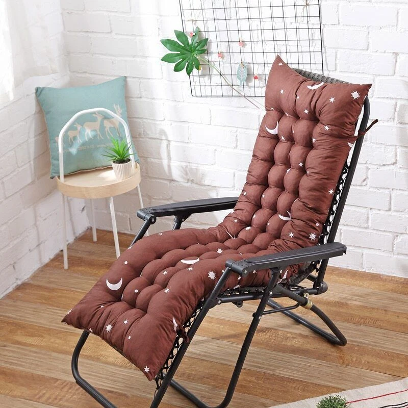 Long Cushion Recliner Chair Cushion Thicken Cushion Long Chair Couch Seat Pads - Image 2 of 4