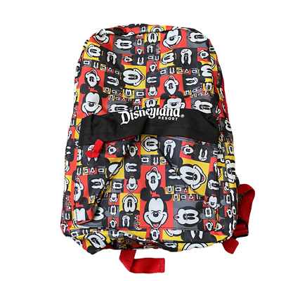 Disney Mickey Mouse Backpack Disneyland Resort All Over Print Expressions Black s-l400.jpg main image 4