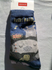 Skarpetki - Damskie rozmiar uk 2,5 - 6,5 : Party Hard : Psy zmęczone - -2 pary skarpet