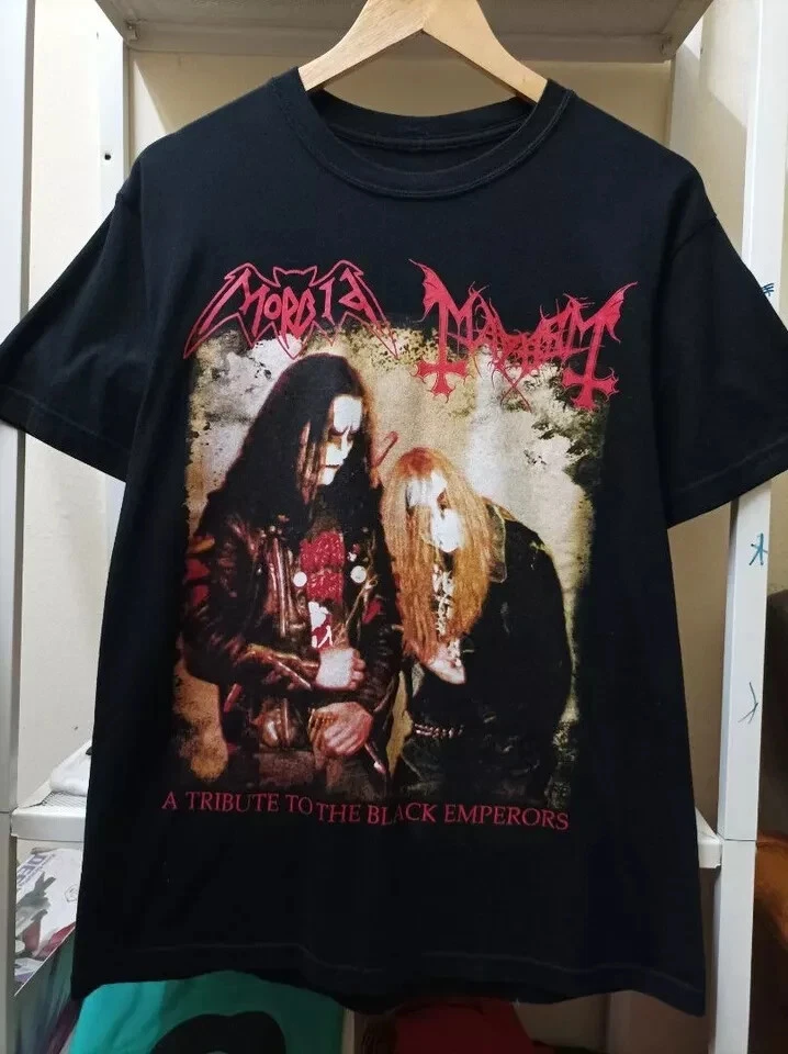 T-shirt Vintage Darkthrone 1998 - Baphomet Peaceville Records - Taille XL - Occasion Très Bon état