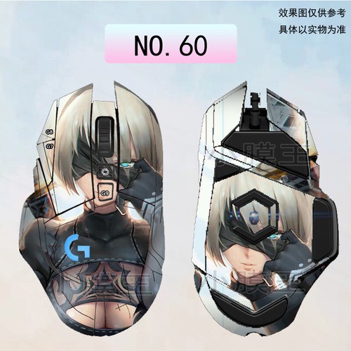 Mouse Sticker Anime Matte print For Logitech G502 LIGHTSPEED wireless mouse - Picture 2 of 46