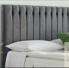 Floor standing 5ft king size 10 buttons shelly style headboard plush charcoal