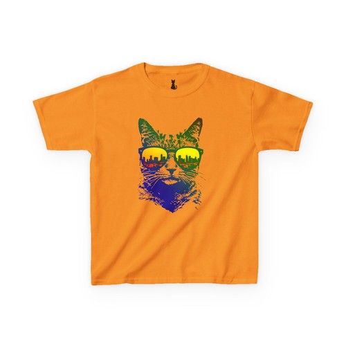 Cool Cat Sunglasses Tee, Kids Cotton T-Shirt, Fun Summer Shirt, Cat Lover Gift, - Picture 24 of 114