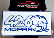 Mopar Hellephant Crate 426 Motor Garage Steel Sign