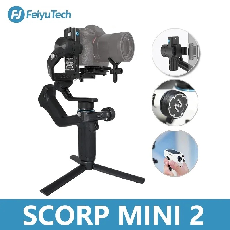FeiyuTech SCORP MINI 2 Gimbal Stabilizer AI Fill Light for Camera 