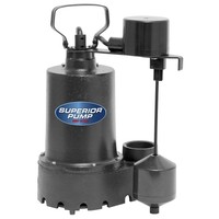 Superior Pump 92341 1/3 Hp Cast Iron Sump Pump Side Discharge With Vertical Floa on sale Superior Pump 92341 1/3 Hp Cast Iron Sump Pump Side Discharge With Vertical Floa on sale