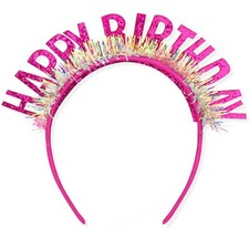 Birthday Crown Headband Tiara for Women Girls Birthday Girl Decorations and G...