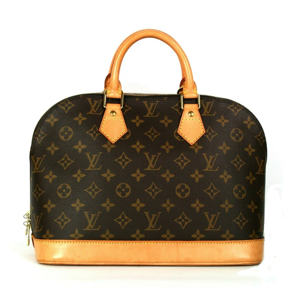 Bolso de mano 100 % auténtico Louis Vuitton Alma monograma lona cuero marrón para mujer FL0084 Foto 2 de 4