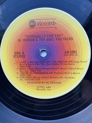AL HUDSON & THE SOUL PARTNERS Especially For You LP PROMO Orig ABC