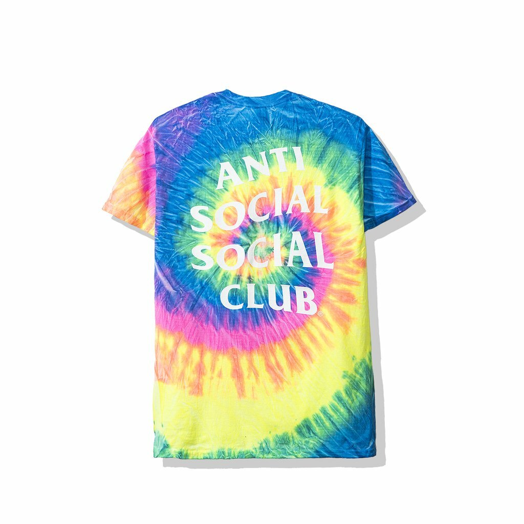 T-shirt Anti Social Social Club - Laguna Rainbow Tie Dye - Taille XL - Neuf Avec étiquettes