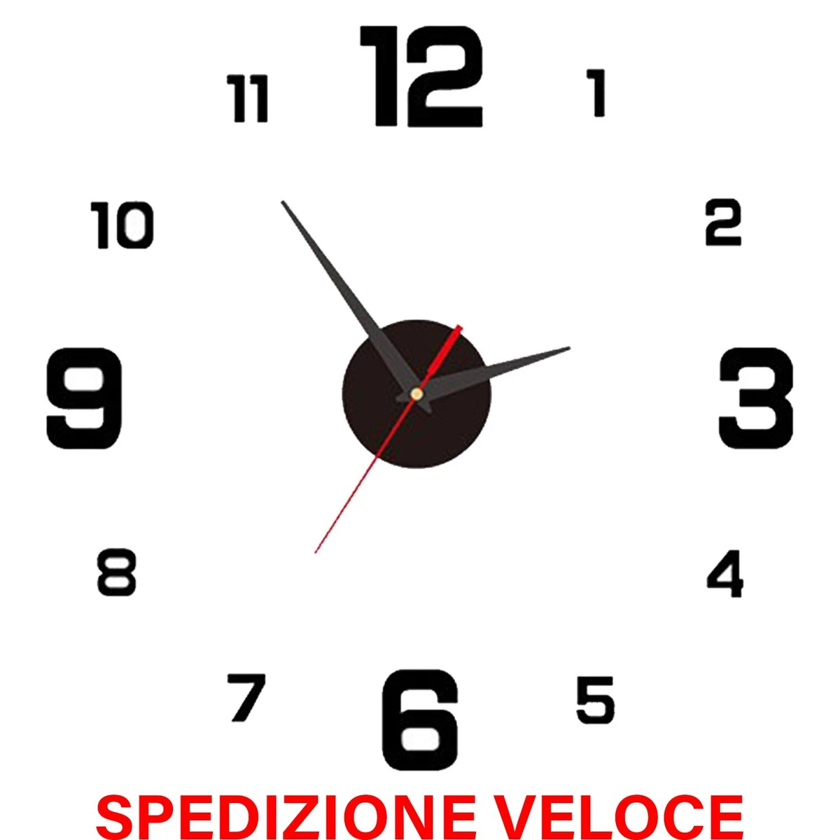 Orologio Da Parete LED 3D Moderno Con Scultura Murale E Movimento Silenzioso – Luce Calda, Per Soggiorno E Ufficio