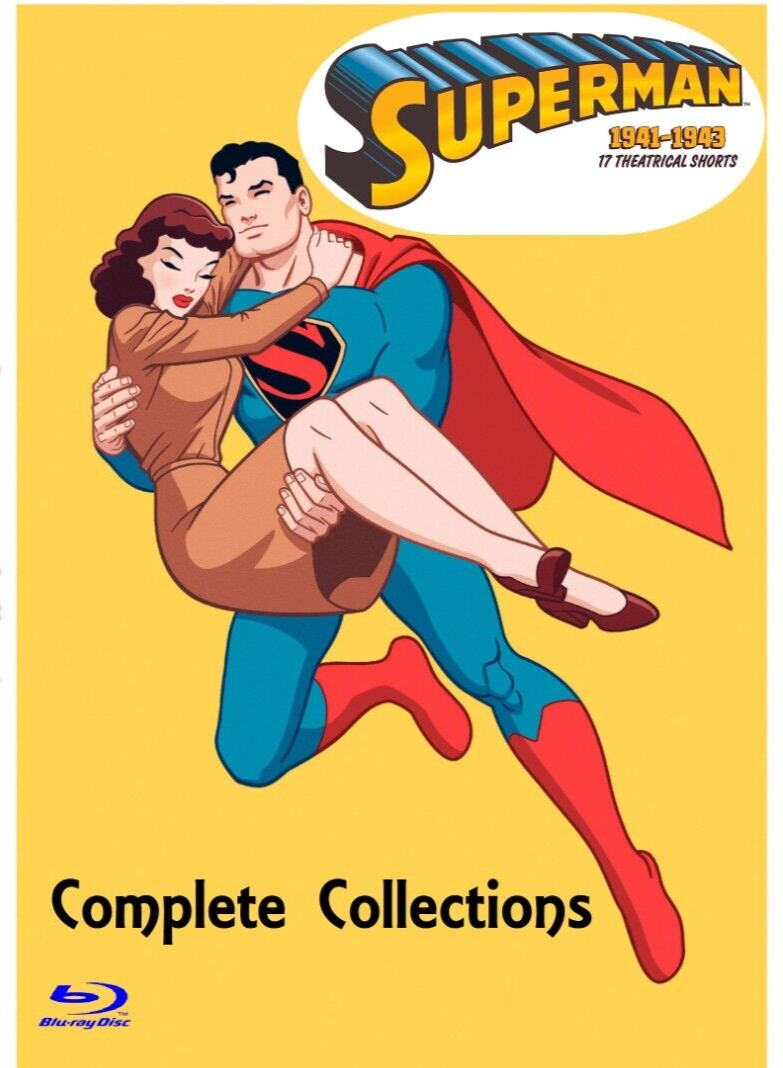 SUPERMAN  Blu-Ray 1941-1943 Animated Cartoon Complete 17 episodes Remastered