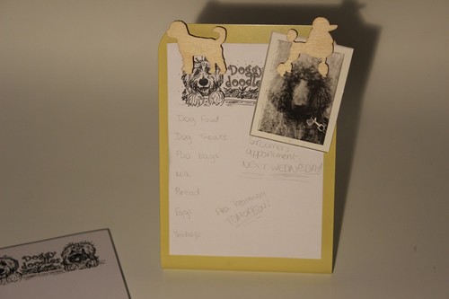 Free Standing Metal Poodle Doodle Memo Board Gift Package. Cockerpoo Labradoodle - Picture 8 of 9