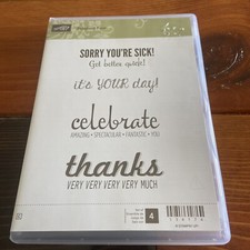 Stampin' Up Fabulous Four Stamp Set Unused