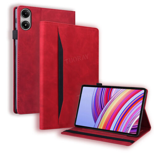 Custodia portafoglio in pelle supporto cover per Xiaomi Redmi Pad Pro 12,1" SE Mi Pad 5 6 Pro - Foto 11 di 61