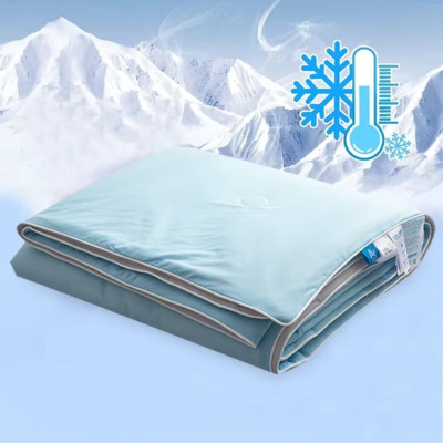 Klimadecke Sommer Eisseide Kühldecke Glatt Leicht Doppelbett King Size