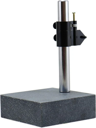 6" X 6" X 2" Granite Check Indicator Stand with Fine Adjustment Base, 10" Column