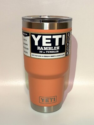 YETI RAMBLER 30 TUMBLER Coral NEW WITH MAGSLIDER LID