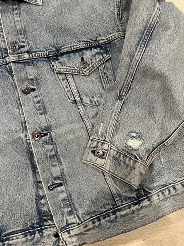 Rare Levi’s Levis Made & Crafted Premium Quality Oversized LMC Big E Jacket L image 3