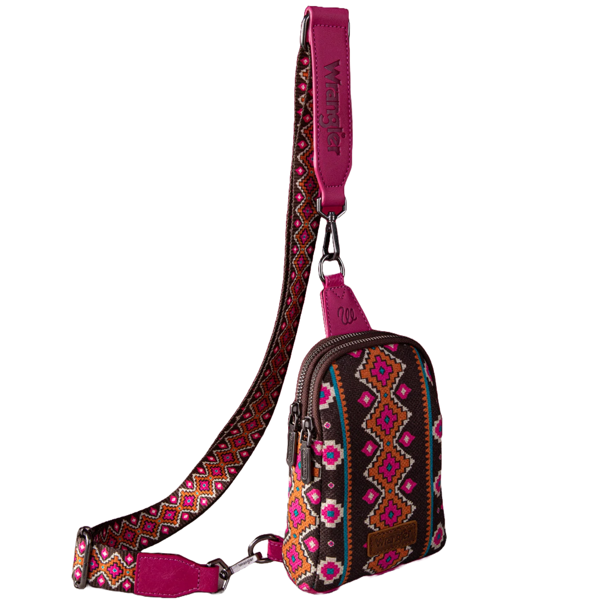 NWT White and Pink Aztec Women\'s Sling Bag Montana-West-x-Tote-  main image 3