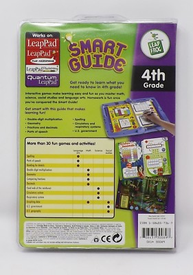 LeapFrog Quantum Pad Smart Guide to 4th Grade Learning Book and