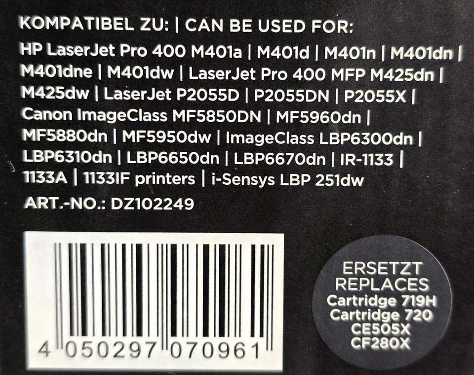 Digital Revolution Laser Toner Cartridge Prem.Qual. f Black HP Laser Jet Pro - Bild 3 von 4