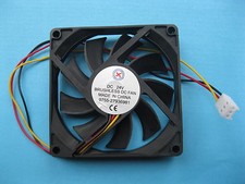 2 pcs Brushless DC Cooling Fan 24V 8015S 9 Blades 80x80x15mm 3pin Sleeve Bearing