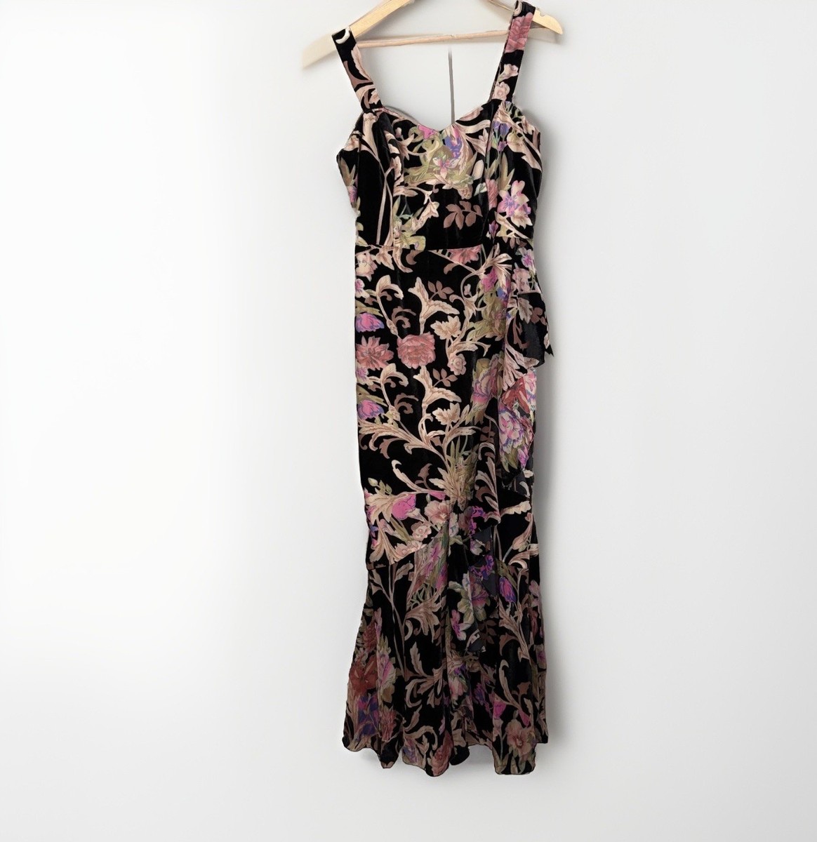 strapless open back dress Hard Tail Drop Waist Pleated Skirt W-959, Size: XS, Black