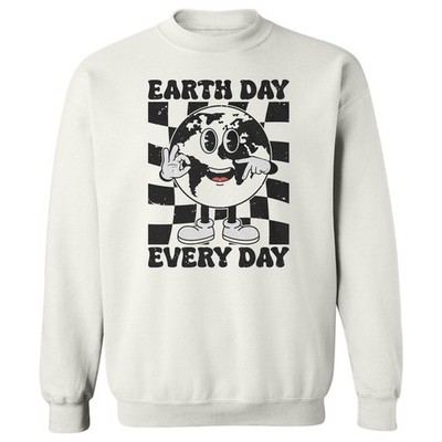 Earth Day Every Day Six Seven Planet 67 Meme Unisex Crewneck Sweatshirt