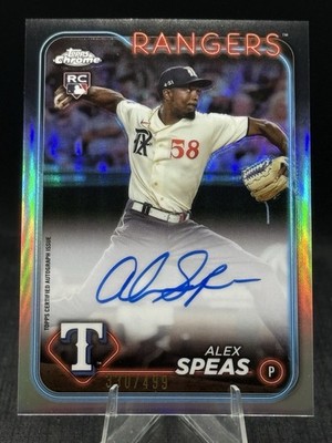 2024 Topps Chrome Rookie Autograph Refractor #RA-ASP Alex Speas Auto RC /499