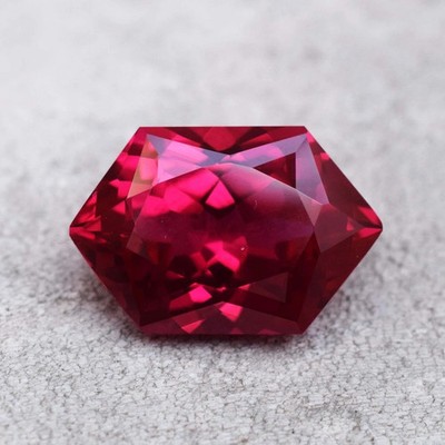 23 CT Myanmar Natural Red Pink Ruby Fancy Cut Flawless Certified Loose Gemstone